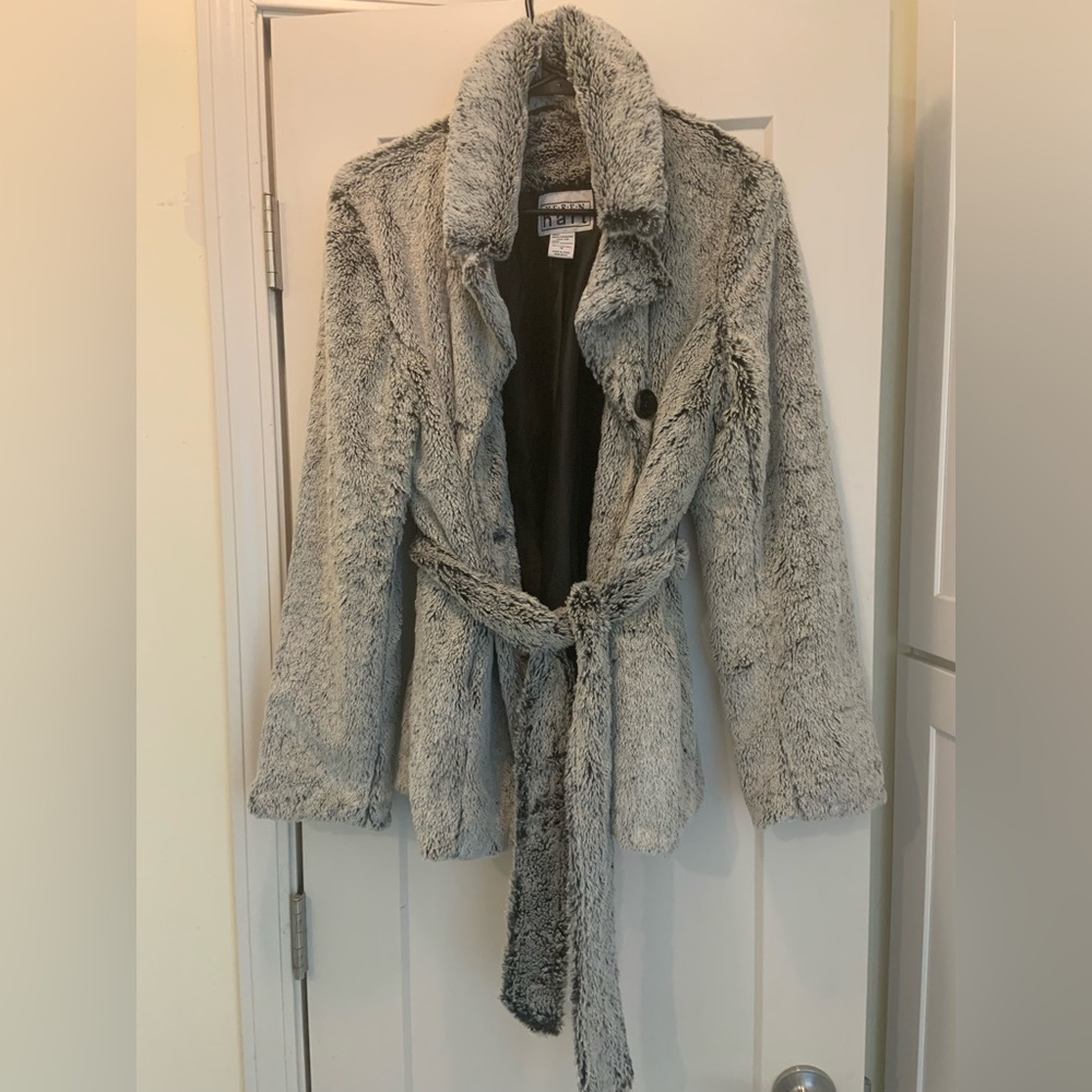 Keren Hart Faux Fur Jacket sz M